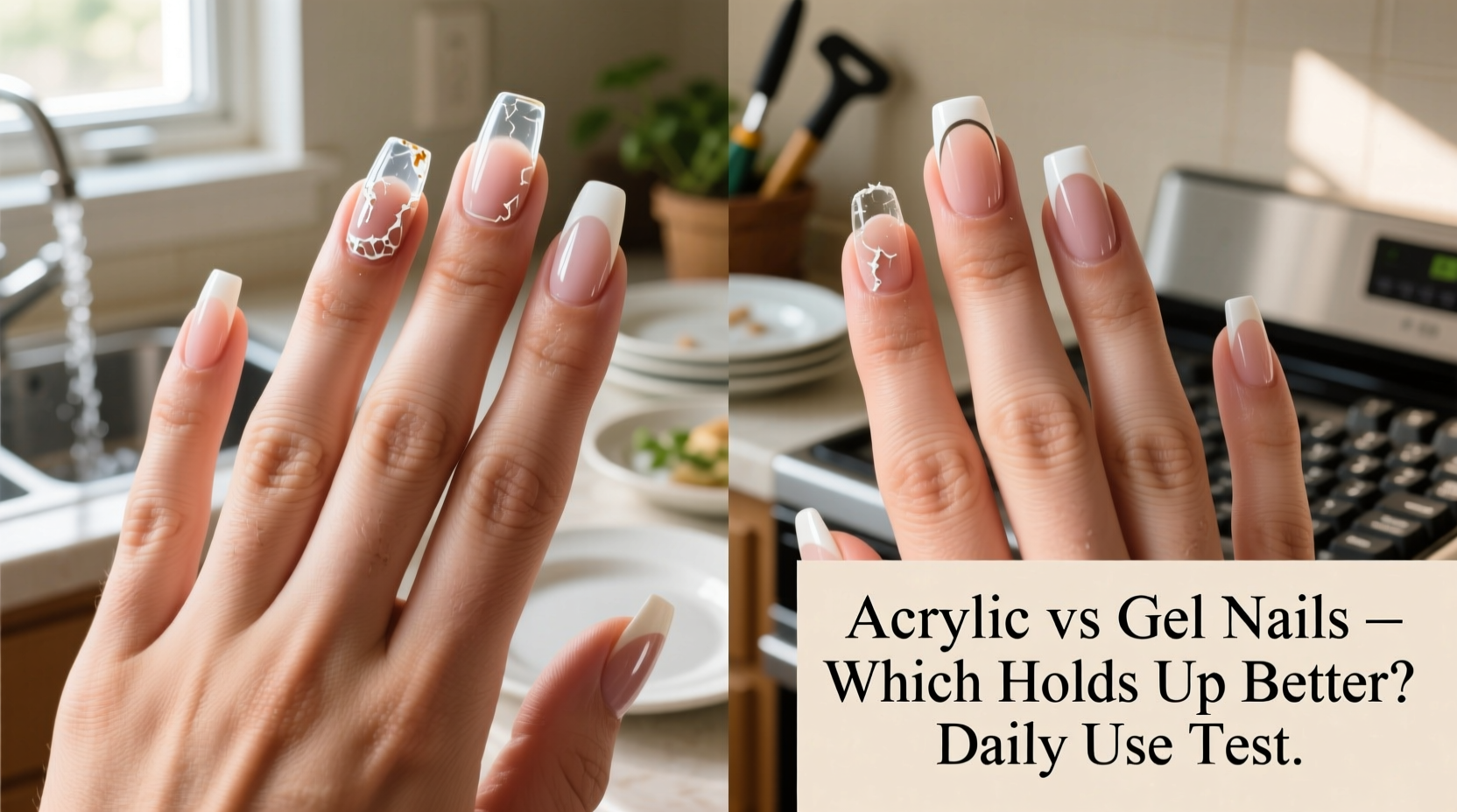 acrylic vs gel nails which holds up better if you work with your hands daily