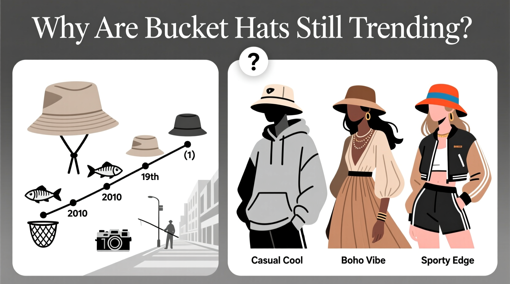 why are bucket hats still popular and how to wear them without looking costumey