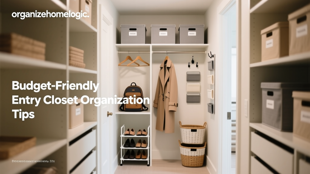 Budget-Friendly Entry Closet Organization Tips