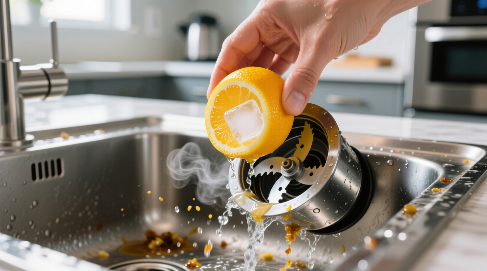garbage disposal cleaning hack