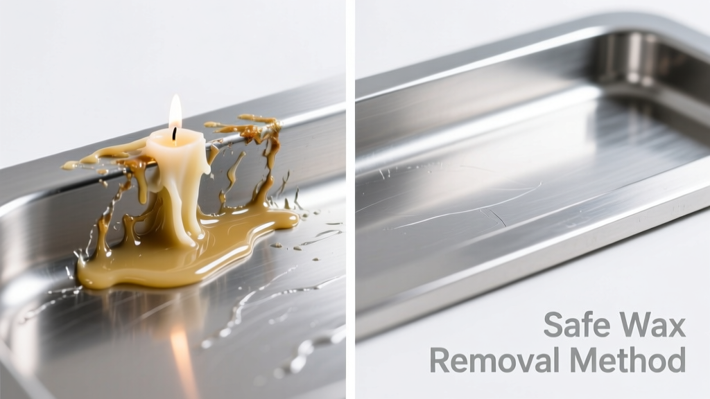 How to Remove Candle Wax from Stainless Steel Safely