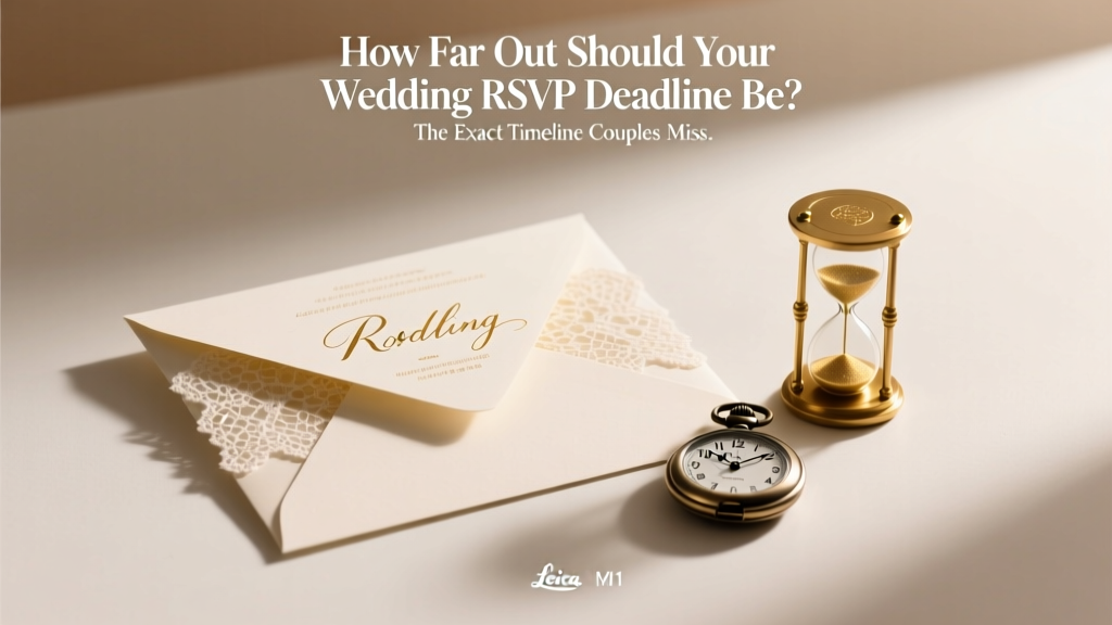 Wedding RSVP Deadline: The 3–4 Week Rule (2026)