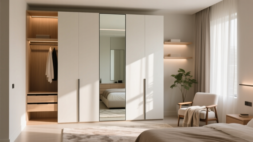Where to Find a Wardrobe with Mirror & Shelves