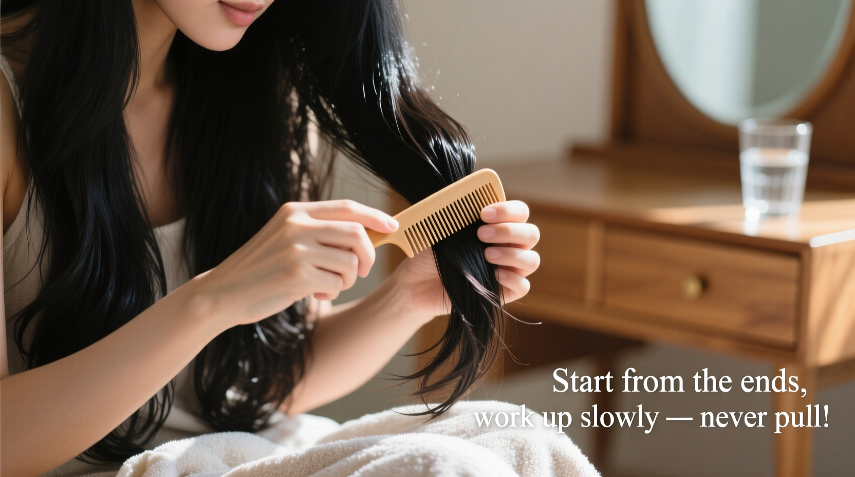 how to detangle long hair without snapping strands