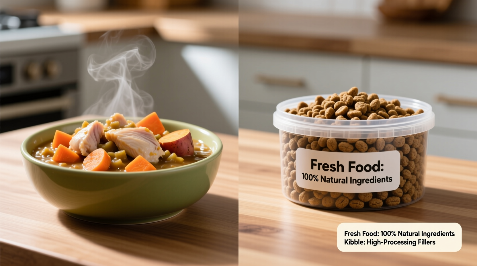 fresh dog food delivery vs kibble is the health benefit visible