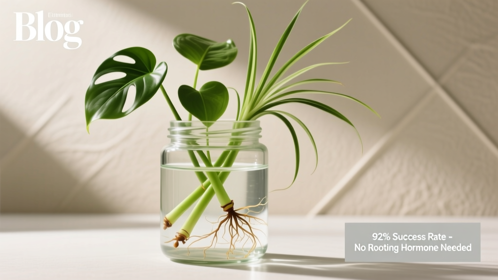 Stem Cuttings in Water: 92% Success, No Hormone Needed