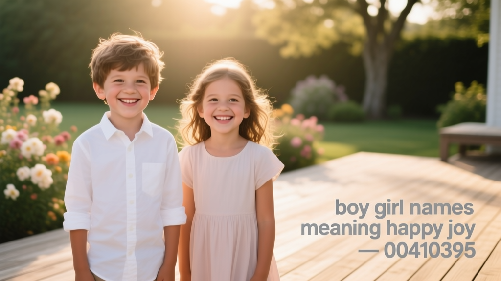 Boy and Girl Names Meaning Happy or Joy: Cultivating Emotional Resilience Through Intentional Naming