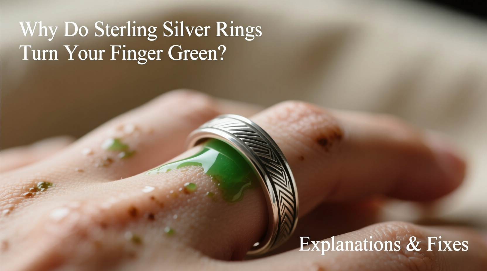 Why Do My Sterling Silver Rings Turn My Finger Green Explanations And Fixes