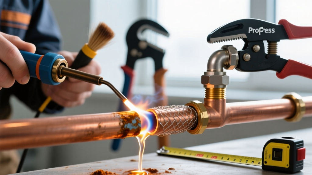 Soldering a Leaking Copper Pipe vs ProPress & Push-Fit Repairs