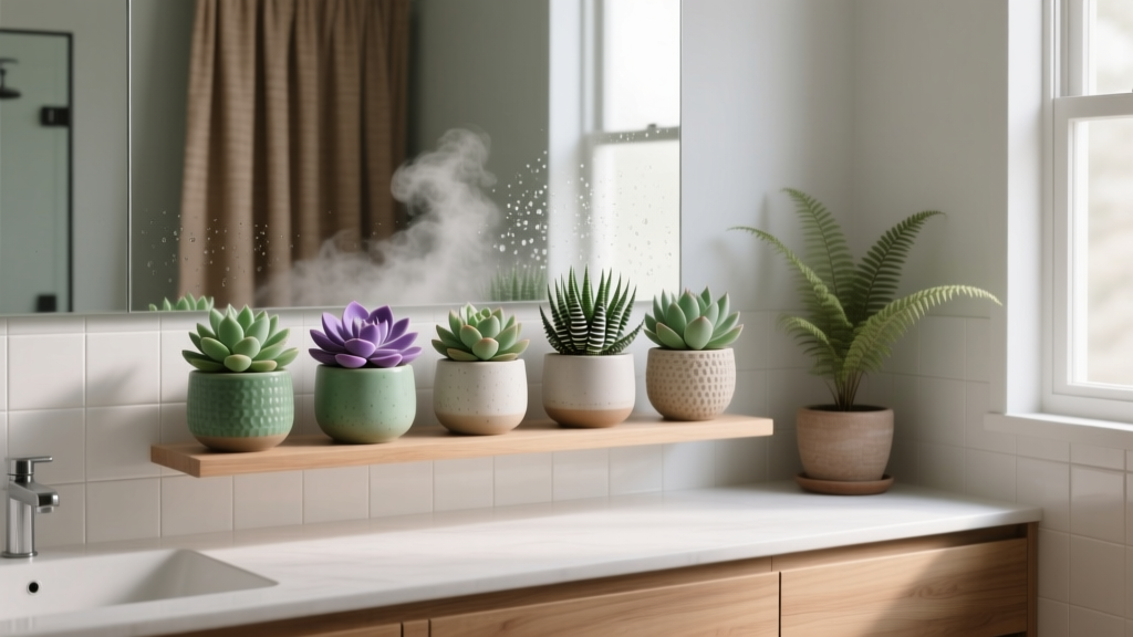 Bathroom Succulents: 7 Low-Light, High-Humidity Picks (2026)