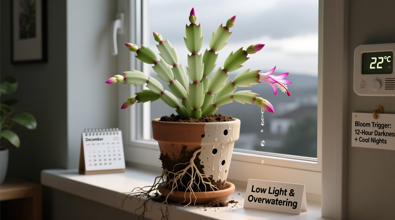 why does my christmas cactus not bloom and how to fix its environment