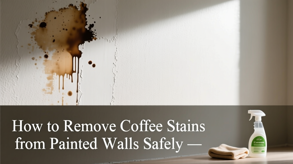 How to Remove Coffee Stains from Painted Walls Safely