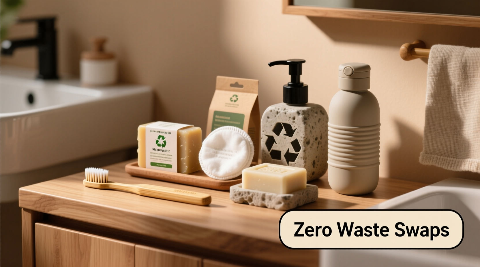 zero waste swaps for your bathroom that save money and reduce plastic