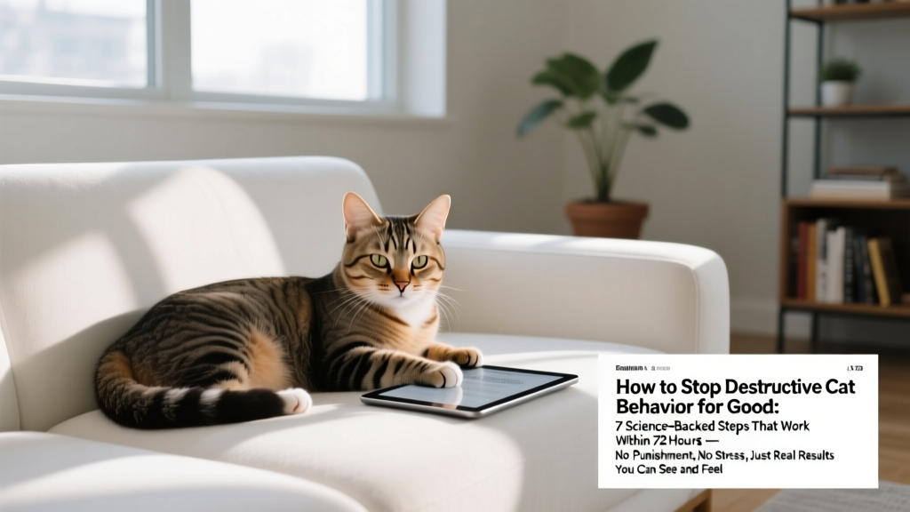 How to Stop Destructive Cat Behavior for Good