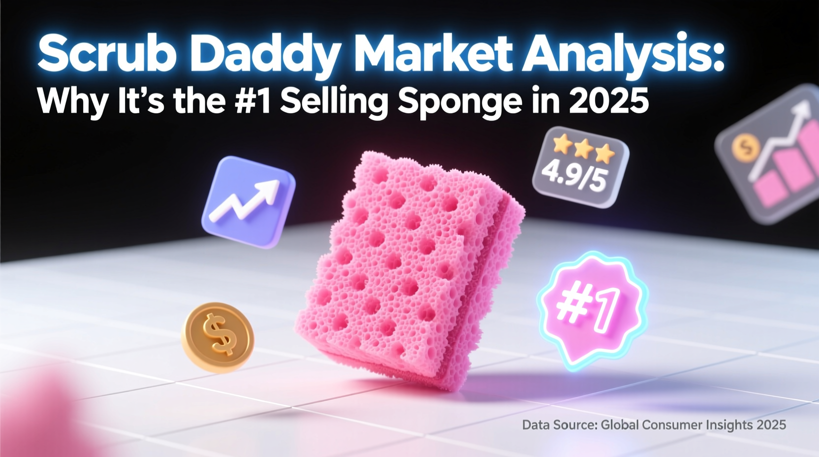 hot selling scrub daddy sponge