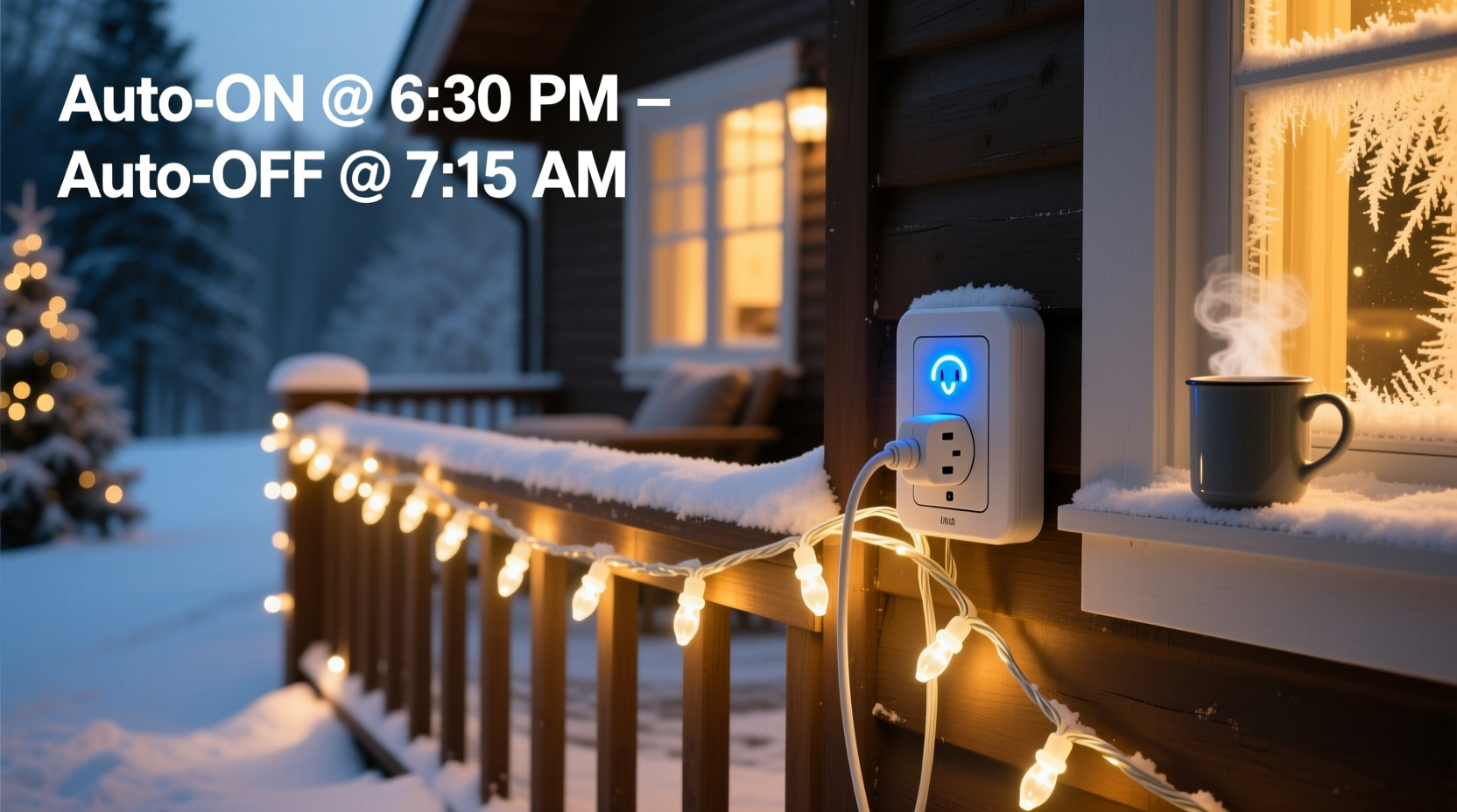 smart plug setups for scheduling christmas lights automatically