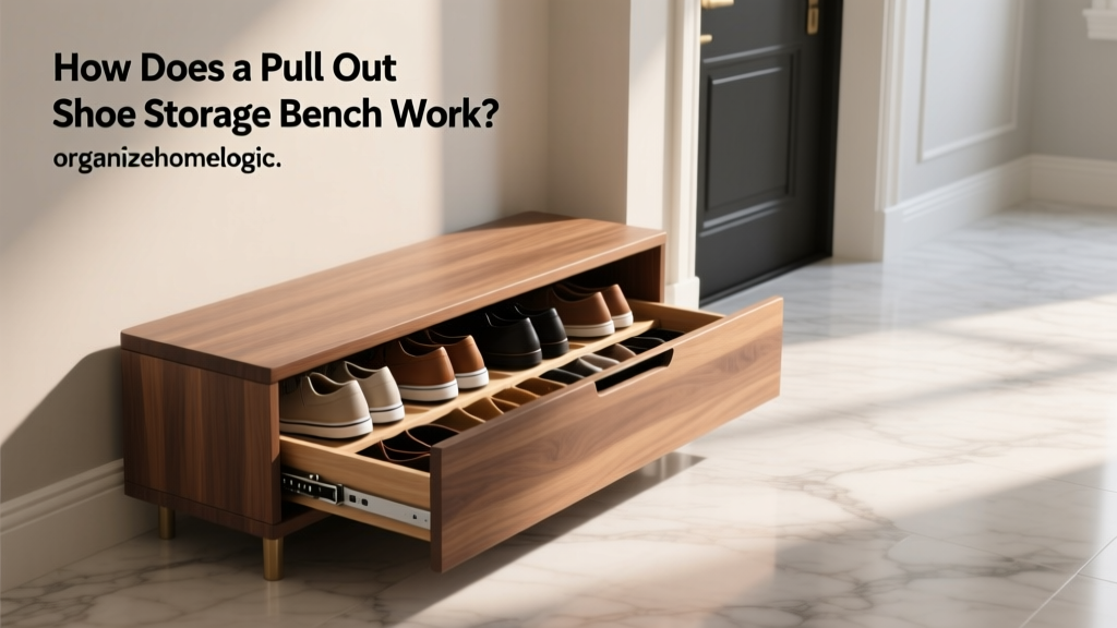 How Does a Pull Out Shoe Storage Bench Work?