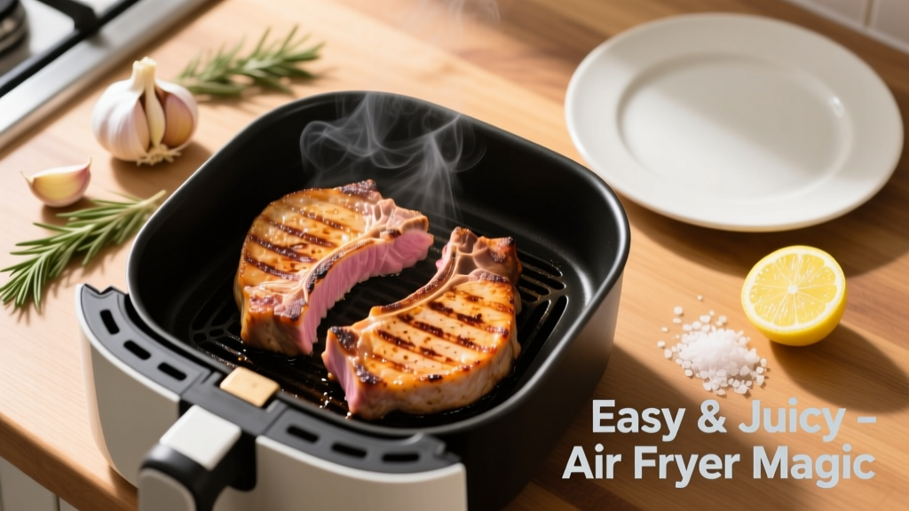 Grilled Pork Chops in Air Fryer: Crispy, Juicy & Easy