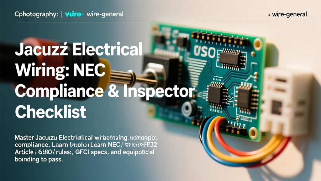 Jacuzzi Electrical Wiring: NEC Compliance & Inspector Checklist