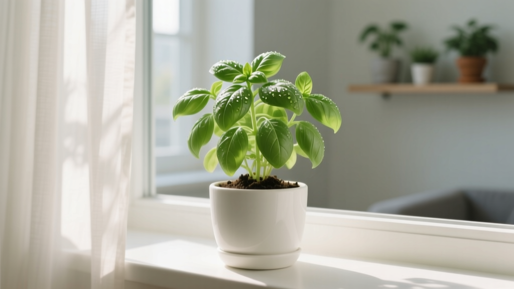 How Often to Water Basil Indoors in Bright Light