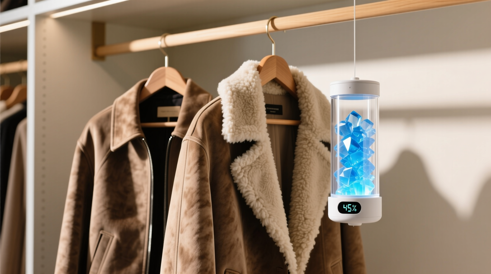 closet organization tips silica gel vs dehumidifier pods for suede shearling