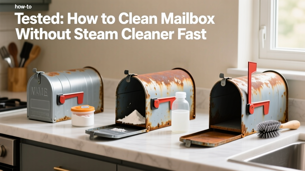 Tested: How to Clean Mailbox Without Steam Cleaner Fast