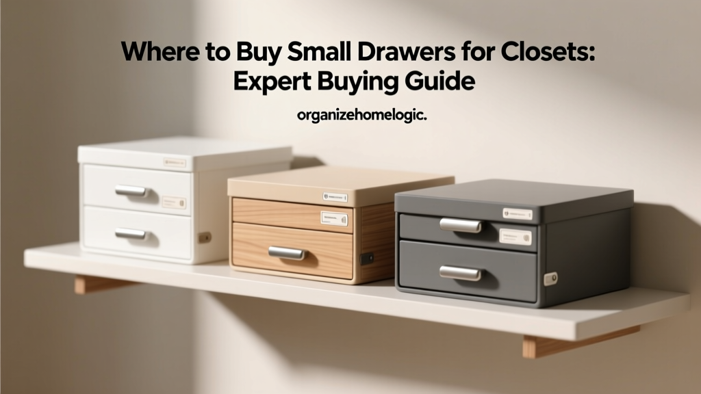 Where to Buy Small Drawers for Closets: Expert Buying Guide