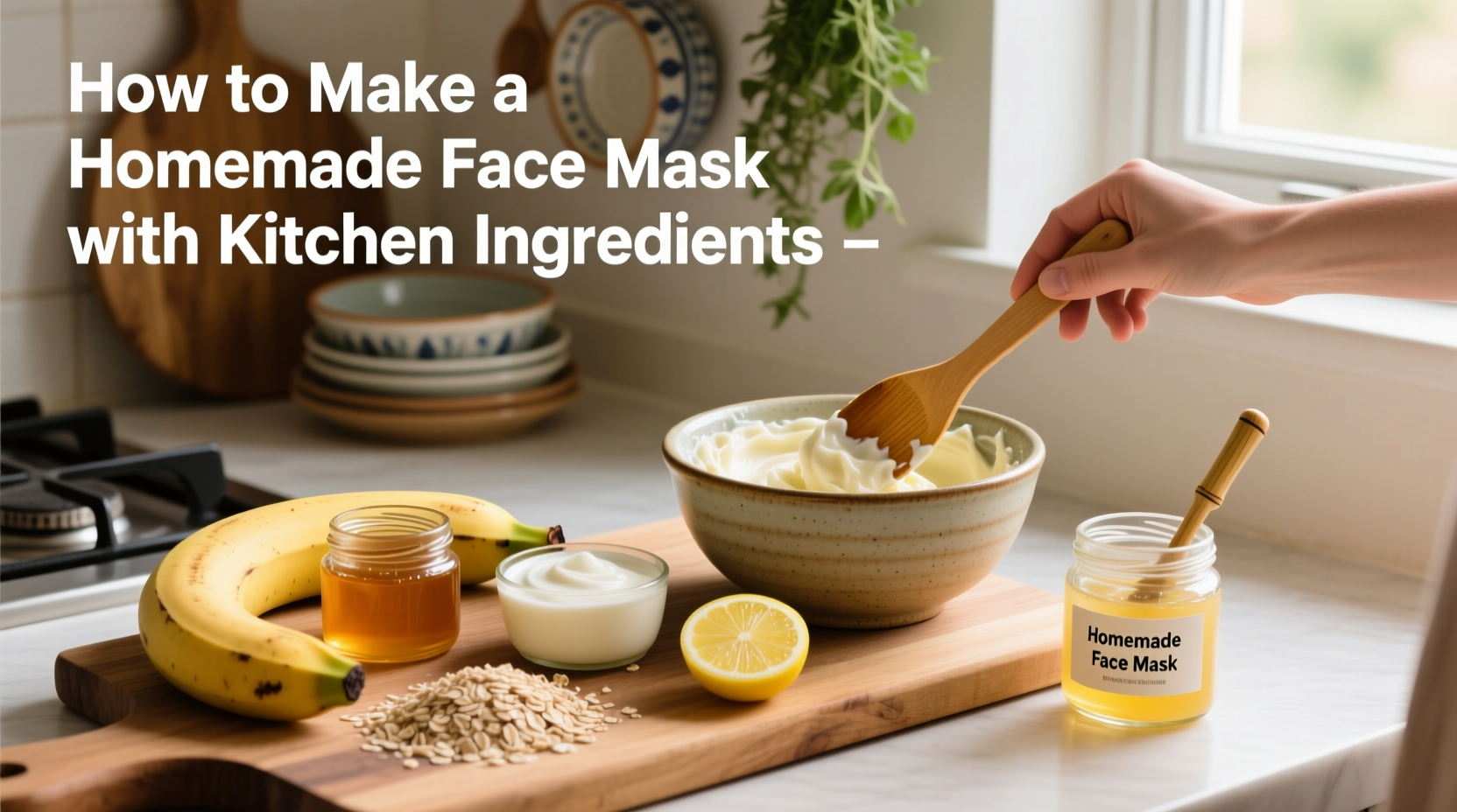 how to make a homemade face mask with ingredients from your kitchen