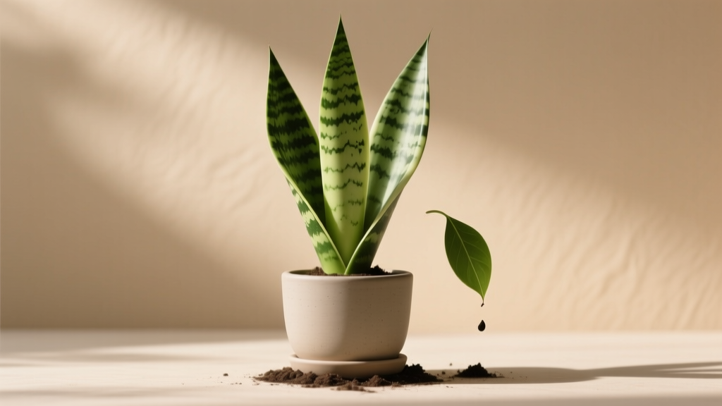 Snake Plant Propagation from Dropping Leaves