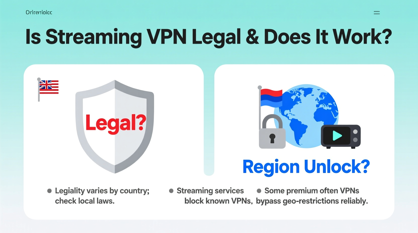 vpn for streaming is it legal and does it actually unlock region locked content