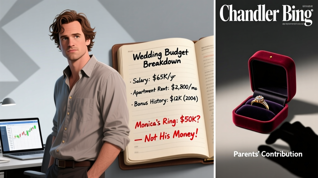Chandler Bing’s Wedding Budget: Salary, Rent & Ring