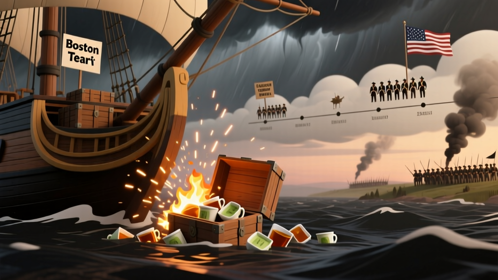 Boston Tea Party to American Revolution: 22-Month Escalation