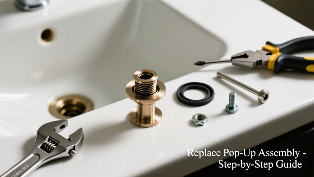 Vessel Sink Not Draining? Replace the Pop-Up Assembly