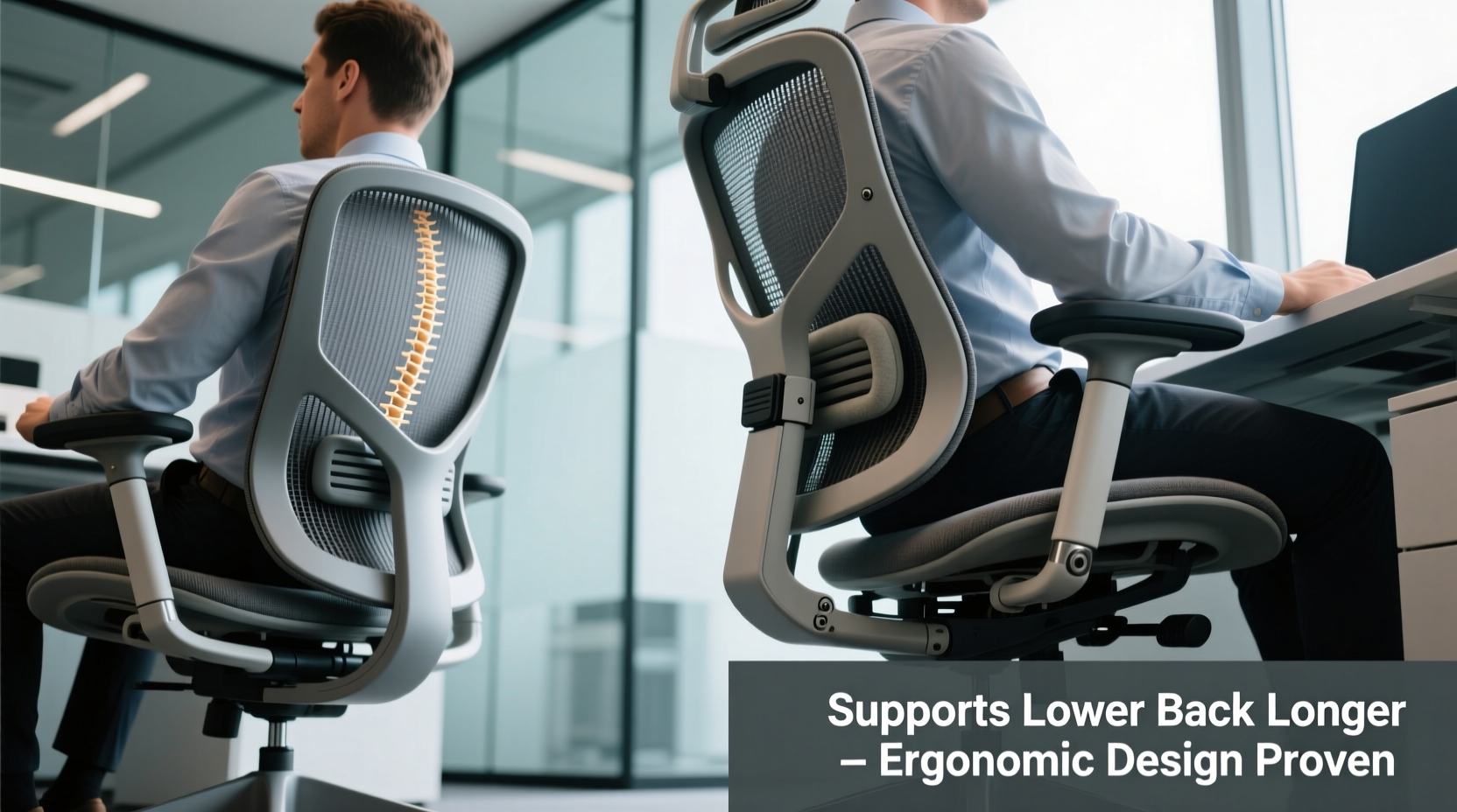 mesh office chairs vs ergonomic models which supports lower back longer