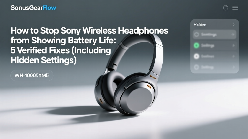 Stop Sony Headphones Showing Battery Life (2026)