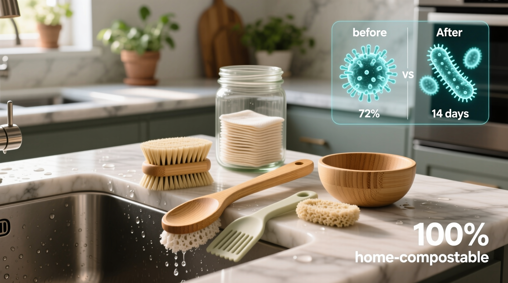 eco friendly cleaning tips compostable vs bamboo