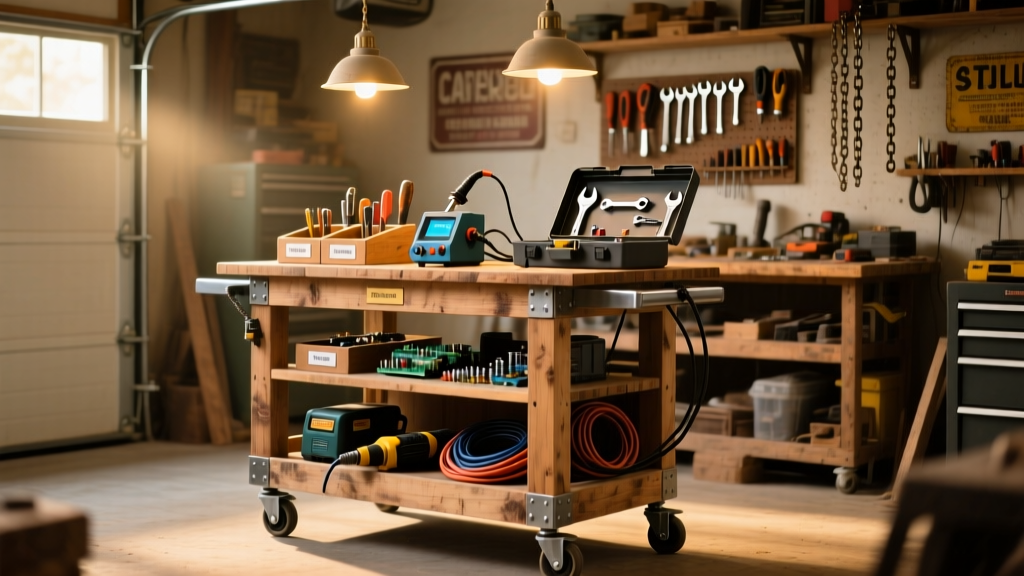 DIY Mobile Workbench for Garage or Workshop