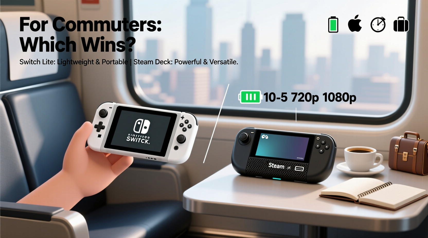 switch lite vs steam deck which is better for commuting gamers