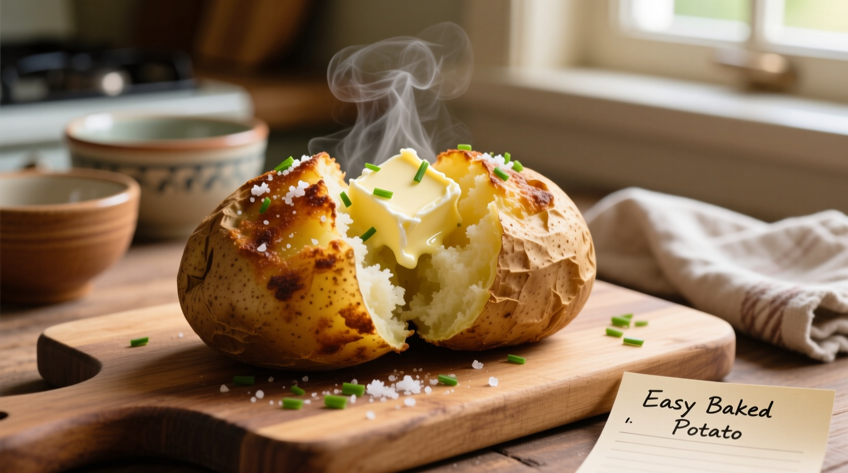 Perfect Easy Baked Potato Recipe in 45 Minutes