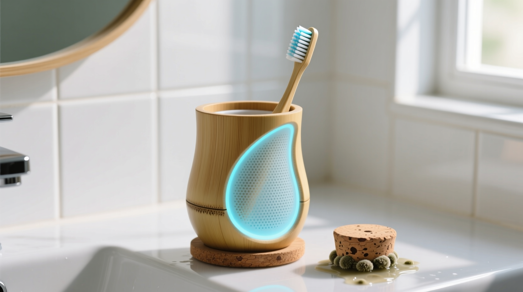 bamboo vs cork best eco friendly toothbrush storage