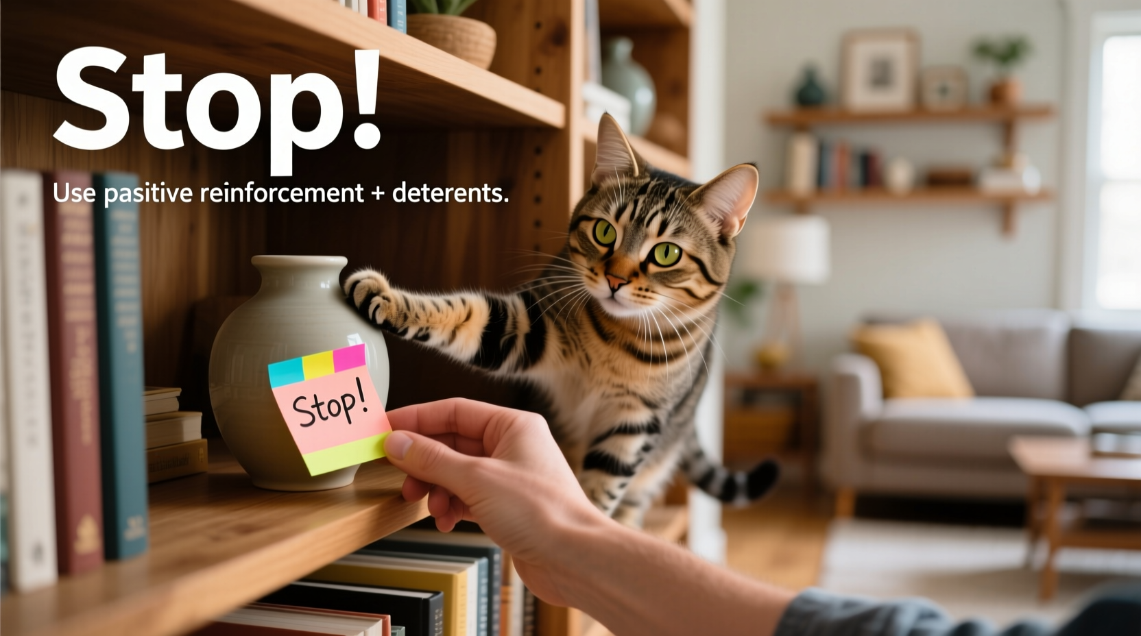 how to stop your cat from knocking things off shelves behavior modification tricks