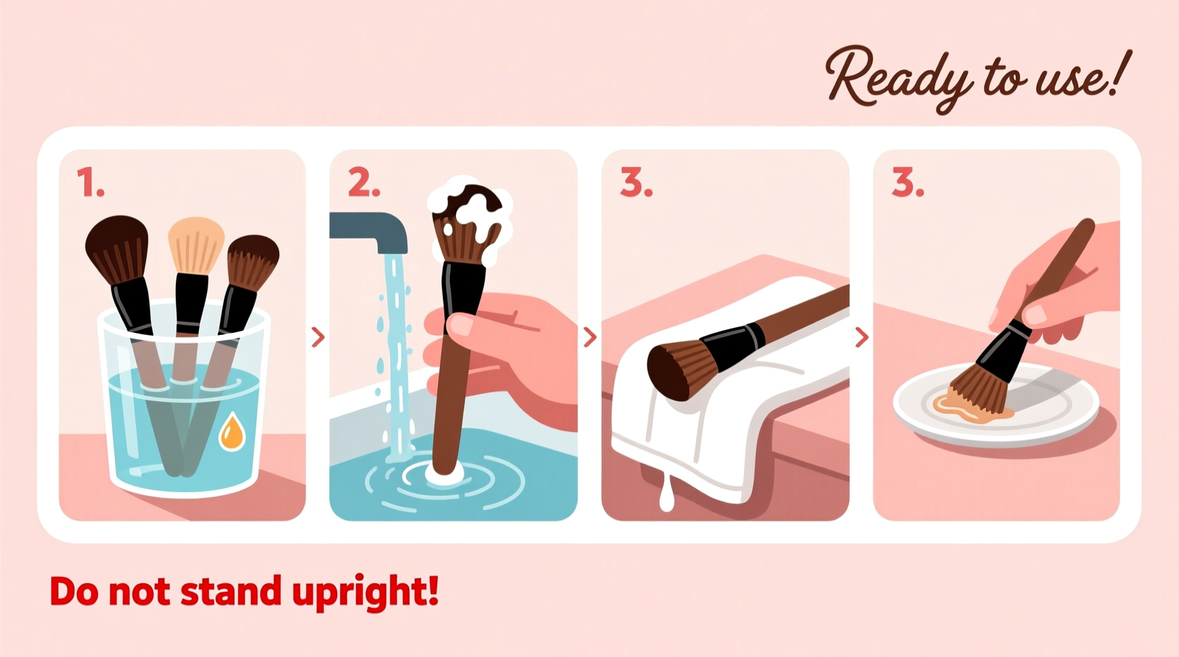 how to deep clean your makeup brushes using household items only