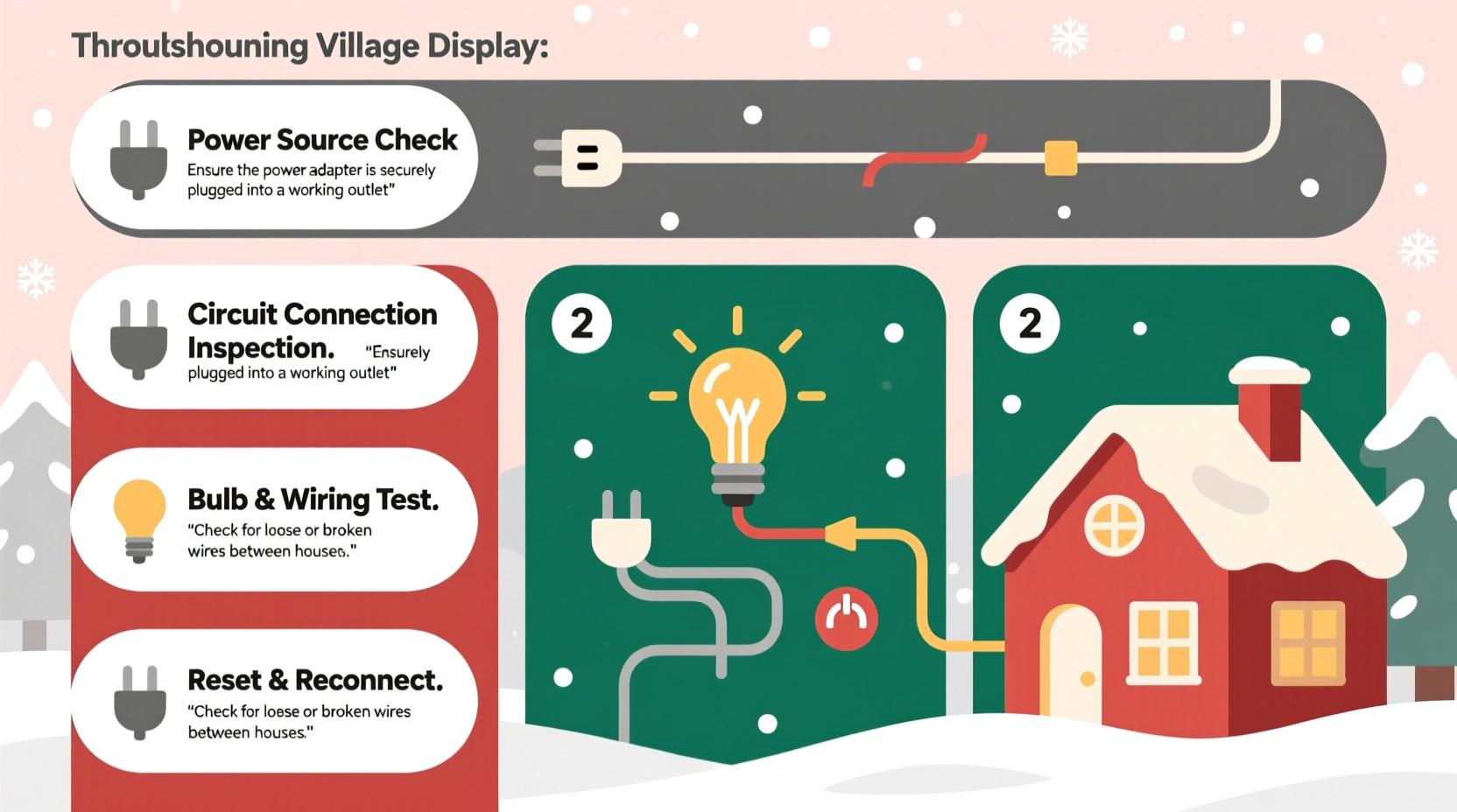 why is my christmas village not getting power troubleshooting guide