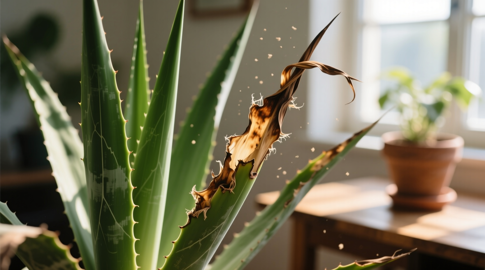 why are the tips of my yucca cane browning