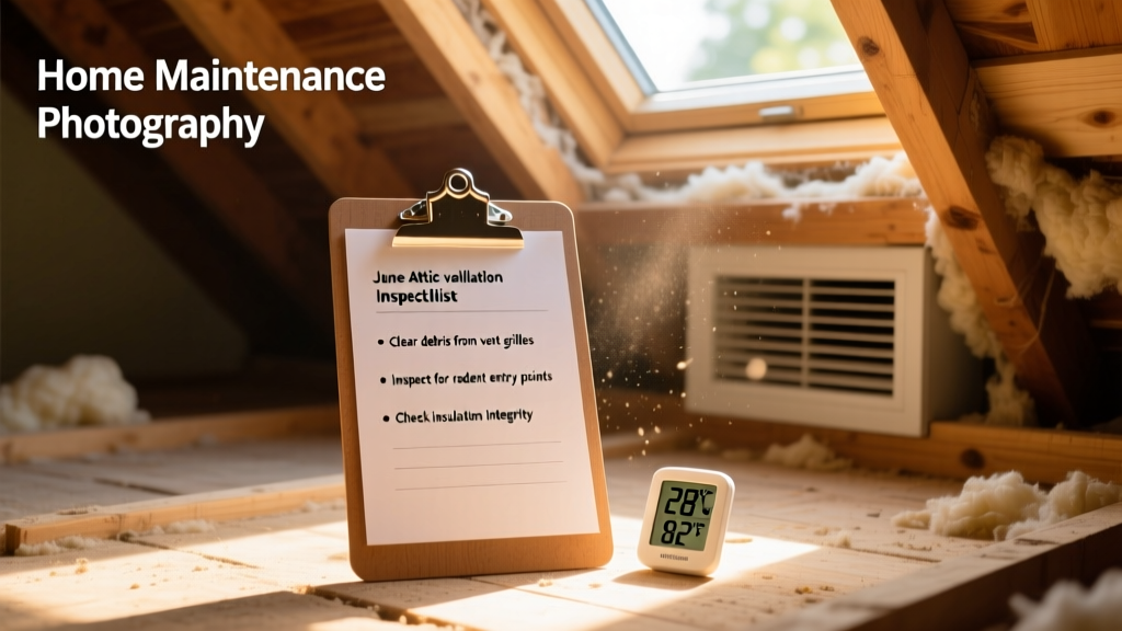 June Attic Ventilation Summer Maintenance Checklist