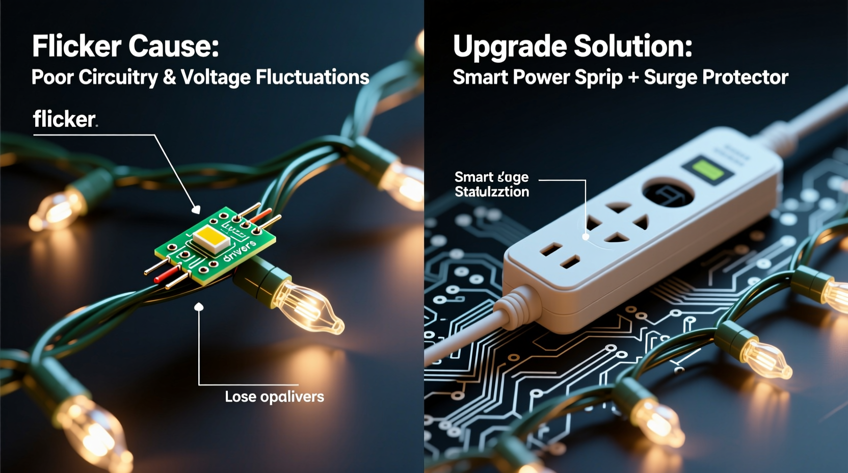 why do cheap christmas lights flicker and how to upgrade without redoing everything