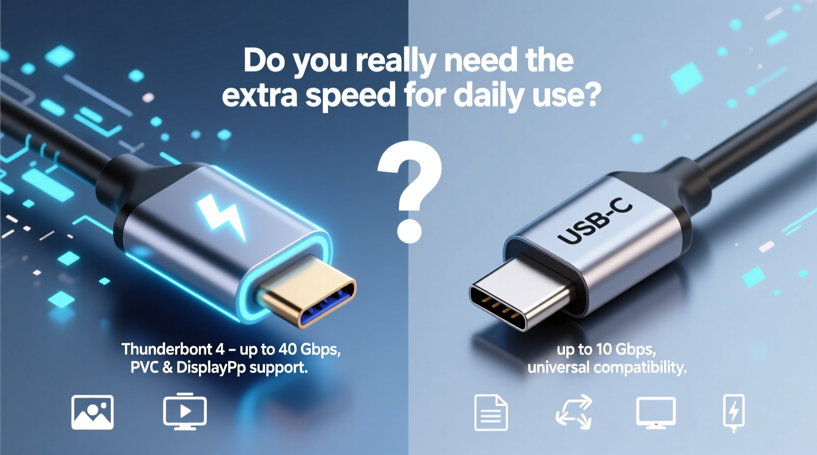 thunderbolt 4 vs usb c do you really need the extra speed for daily use