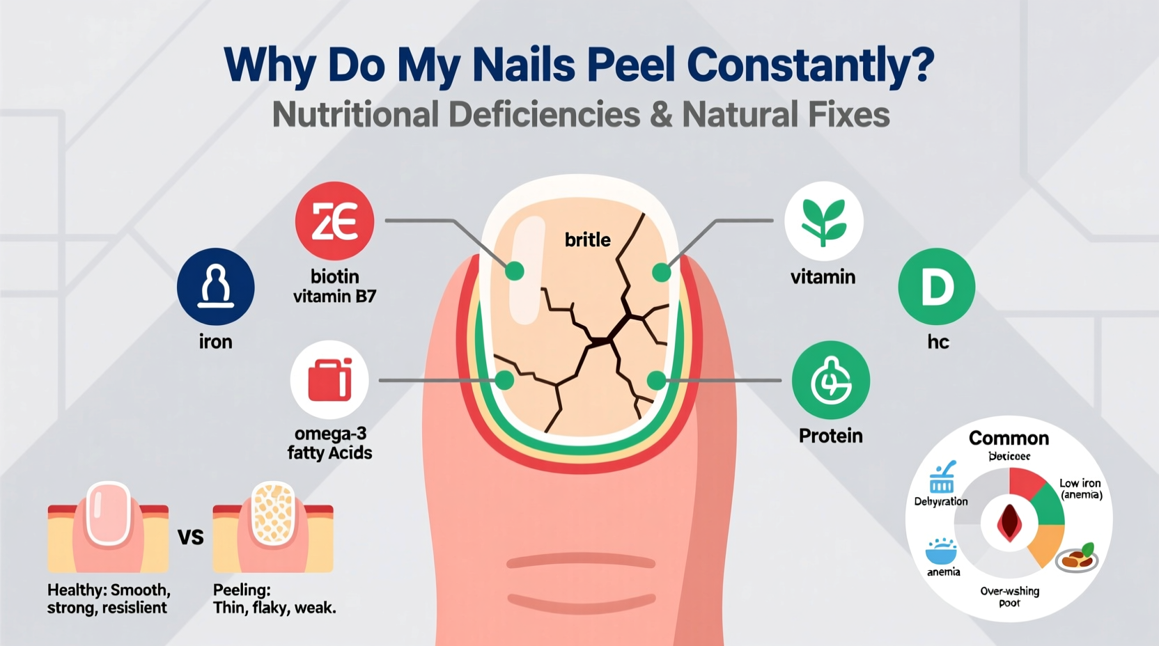 why do my nails peel constantly nutritional deficiencies and fixes
