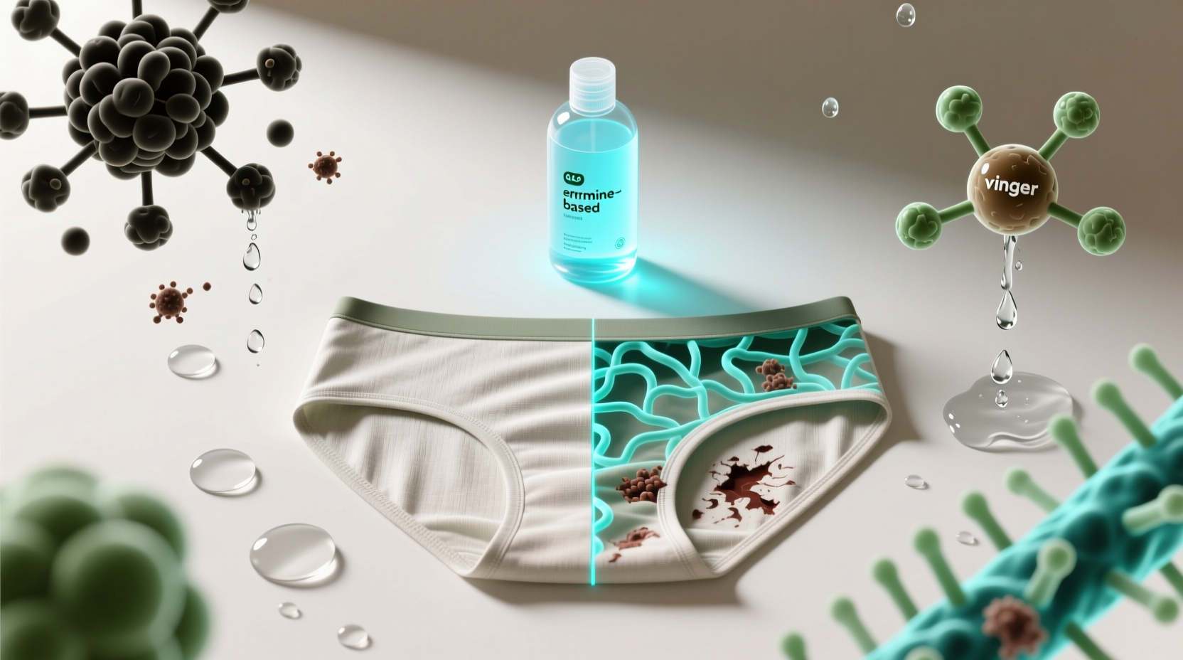 enzyme cleaner vs vinegar for period underwear odor