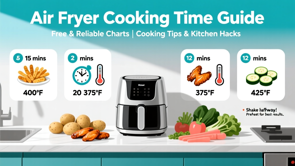 Air Fryer Cooking Time Guide: Free & Reliable Charts
